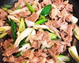 ネギ肉炒めどんぶり作り方4写真