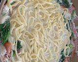ほうれん草とベーコンのクリームパスタ作り方5写真