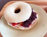 ハニークリームチーズあんこ苺ベーグル作り方4写真