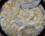 鶏せせりの卵とじうどん作り方8写真