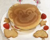 ホットケーキ　厚い　2歳誕生日ケーキ作り方11写真