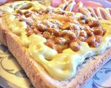 超ボリューミー！納豆トースト　タロの弁当作り方5写真