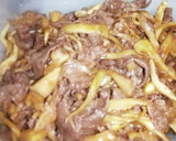 牛肉と舞茸のすき焼き風作り方4写真