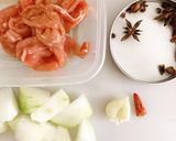 薬膳風冬瓜豚肉作り方1写真
