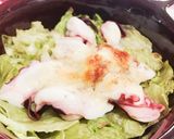 *菜っぱにON☆タコのチーズ焼き*作り方3写真