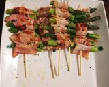 簡単☆アスパラベーコンの串焼き作り方5写真