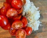 タコとトマトの塩糀マリネ作り方1写真
