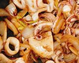 簡単！ヤリイカのガーリックバター醤油炒め作り方3写真