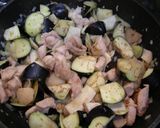 鶏肉となすのピリ辛豆乳坦々炒め作り方4写真