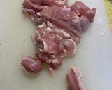 柚子香る鶏肉ときのこの味噌炒め作り方3写真