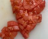 トマトホットチキンサラダ作り方2写真