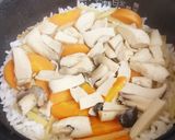 キノコと生姜の炊き込みご飯作り方4写真