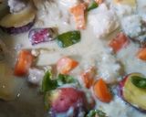 シュクメルリ　野菜の彩りを添えて作り方7写真