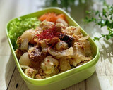 【10分弁当】鯖味噌缶と玉ねぎの卵とじ作り方8写真