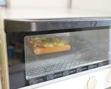 冷凍トースト！ベーコン卵のお好み焼き作り方5写真
