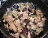 鶏肉となすのピリ辛豆乳坦々炒め作り方7写真