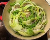 豆乳ポン酢で食べたい！豚肉白菜の重ね煮作り方5写真