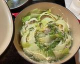 豆乳ポン酢で食べたい！豚肉白菜の重ね煮作り方6写真