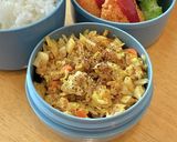 ミンチ！エッグ！^_^ タロの弁当100作り方3写真