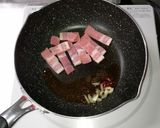 ほうれん草とベーコンのパスタ（ごま油）作り方2写真