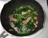 ほうれん草とベーコンのパスタ（ごま油）作り方4写真
