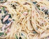 鮭とほうれん草のクリーミーチーズパスタ☆作り方9写真