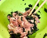 節約！ボリューム！韓国のりで豚こま唐揚げ作り方2写真