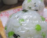 春菊軸とわかめのおむすび作り方7写真