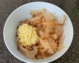 節約ごはん。おかかマヨ丼作り方1写真