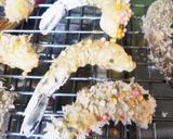 ぶぶあられエビフライ&アボチーズお花畑♡作り方5写真