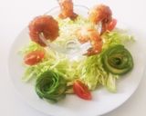 ぶぶあられエビフライ&アボチーズお花畑♡作り方6写真