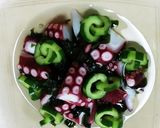 胡瓜と、蛸の酢の物です。作り方1写真