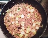 簡単☆豚挽き肉とセロリの卵炒め作り方3写真