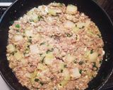 簡単☆豚挽き肉とセロリの卵炒め作り方4写真