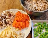 混ぜるだけ簡単☆かしわご飯作り方1写真