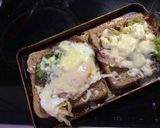 目玉焼き入りチーズトースト作り方3写真