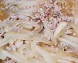 大根とひき肉炒め☆ご飯がすすむ♪作り方5写真
