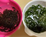 【保育所給食】海藻のごまみそサラダ作り方1写真