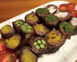 美味♡野菜牛肉巻きをグレービーソースで♡作り方8写真