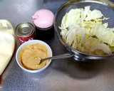 簡単節約☆キャベツのカレーマヨ炒め作り方1写真