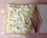 フライパンでホットサンド★ハム卵チーズ作り方6写真