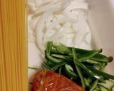 残ったキーマカレーで味へん、スパゲティに作り方2写真