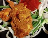 残ったキーマカレーで味へん、スパゲティに作り方3写真