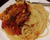 残ったキーマカレーで味へん、スパゲティに作り方5写真