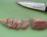 鶏皮の油を使って鶏むね肉の片栗粉焼き作り方1写真