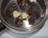 超時短。アルミカップチョコ。作り方1写真