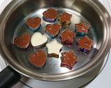超時短。アルミカップチョコ。作り方2写真