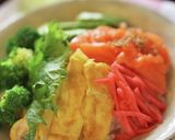 ひな祭りに サーモンアボカドちらし寿司丼作り方3写真