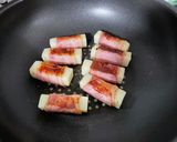 甘辛 もっちーずベーコン 大葉もね作り方2写真
