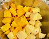 かぼちゃとサツマイモのほっこりスープ作り方1写真